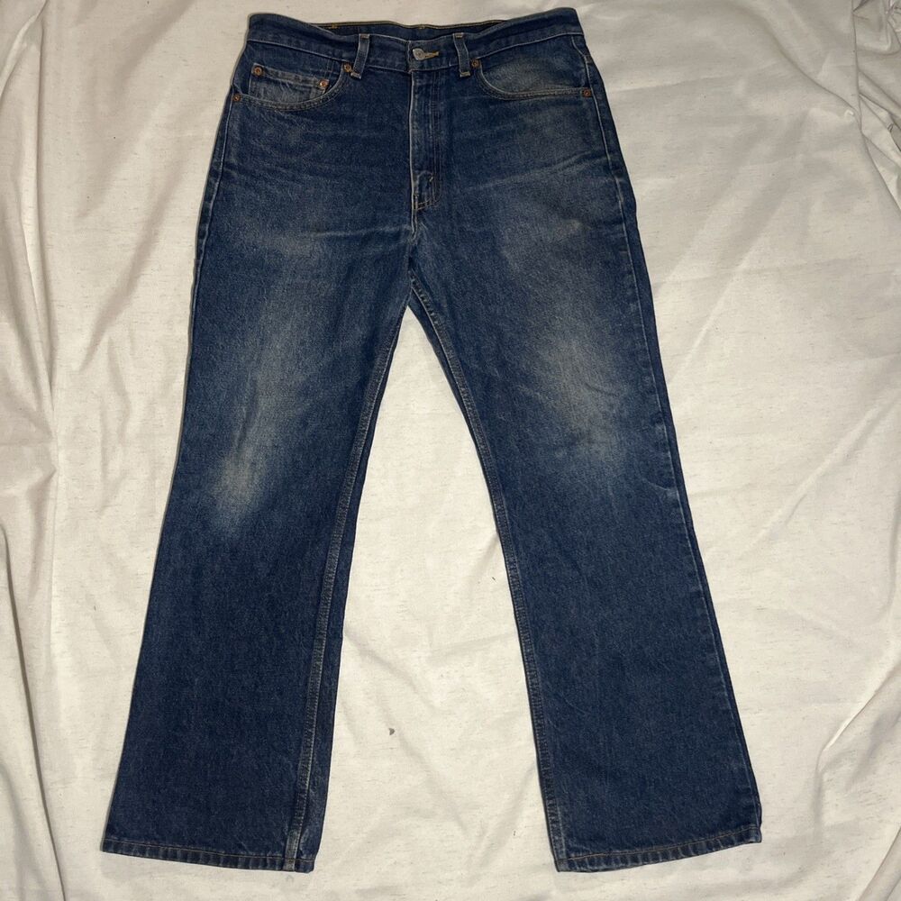 VTG Levi's 517 Jeans Mens Fits 33x30 Blue Boot Cut Medium Wash Denim Pants Y2K